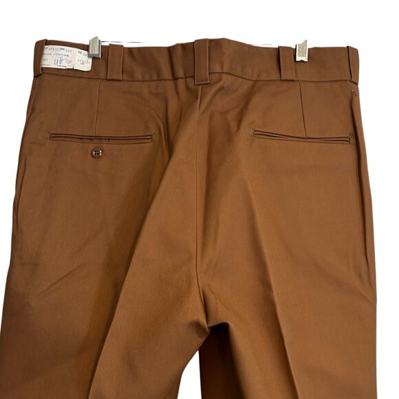 Vintage US Fish & Game Tan Pants Mens Sz 37x30 Pleated Straight Leg Uniform - Picture 13 of 15